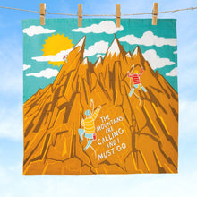 Load image into Gallery viewer, The Mountains Are Calling Cotton Full Color Dish Towel