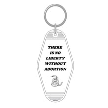 Load image into Gallery viewer, There is No Liberty Without Abortion Snake Keychain