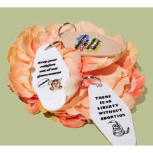 Load image into Gallery viewer, There is No Liberty Without Abortion Snake Keychain