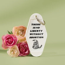 Load image into Gallery viewer, There is No Liberty Without Abortion Snake Keychain