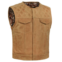 Load image into Gallery viewer, Rustic Rebel™ Lowcut Men’s Brown Leather Vest
