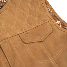 Load image into Gallery viewer, Rustic Rebel™ Lowcut Men’s Brown Leather Vest