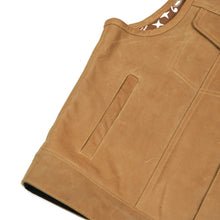 Load image into Gallery viewer, Rustic Rebel™ Lowcut Men’s Brown Leather Vest