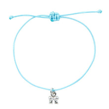 Load image into Gallery viewer, Today&#39;s Your Day! Birthday Bracelet on a Gift Card | Silver Ribbon Bow Charm Jewelry