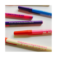 Load image into Gallery viewer, Token Motivational Pen: "You Can Probably Do It" Ballpoint Teal Pen | Gen Z Aesthetic Blue Ink