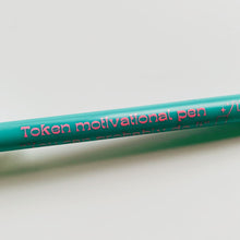 Load image into Gallery viewer, Token Motivational Pen: "You Can Probably Do It" Ballpoint Teal Pen | Gen Z Aesthetic Blue Ink