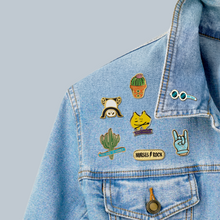 Load image into Gallery viewer, Lookin' Sharp Cactus Enamel Pin on Gift Card