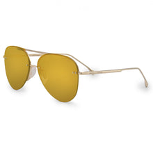 Load image into Gallery viewer, Smaller Megan 2 Mirrored Bronze - Tangle Free Aviator Sunglasses