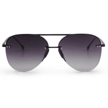Load image into Gallery viewer, Smaller Megan 2 Faded Black - Tangle Free Aviator Sunglasses