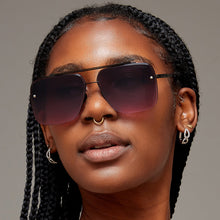 Load image into Gallery viewer, Bella Faded Purple and Pink - Tangle Free Aviator Sunglasses