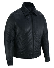Load image into Gallery viewer, Traveler Men's Fashion Black Leather Jacket