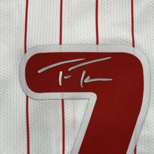 Load image into Gallery viewer, Trea Turner Philadelphia Phillies Autographed White Replica Baseball Jersey