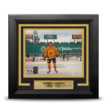 Load image into Gallery viewer, Trent Frederic Winter Classic Action Boston Bruins 8" x 10" Framed Hockey Photo