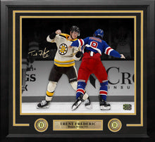 Load image into Gallery viewer, Trent Frederic Fighting Action Boston Bruins Autographed 11" x 14" Framed Hockey Photo