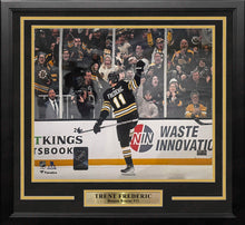Load image into Gallery viewer, Trent Frederic Goal Celebration Boston Bruins 11" x 14" Framed Hockey Photo
