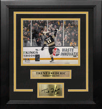 Load image into Gallery viewer, Trent Frederic Goal Celebration Boston Bruins 8" x 10" Framed Hockey Photo with Engraved Autograph
