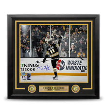 Load image into Gallery viewer, Trent Frederic Goal Celebration Boston Bruins Autographed 11" x 14" Framed Hockey Photo