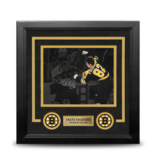 Load image into Gallery viewer, Trent Frederic Fight Boston Bruins Autographed 8" x 10" Framed Blackout Hockey Photo