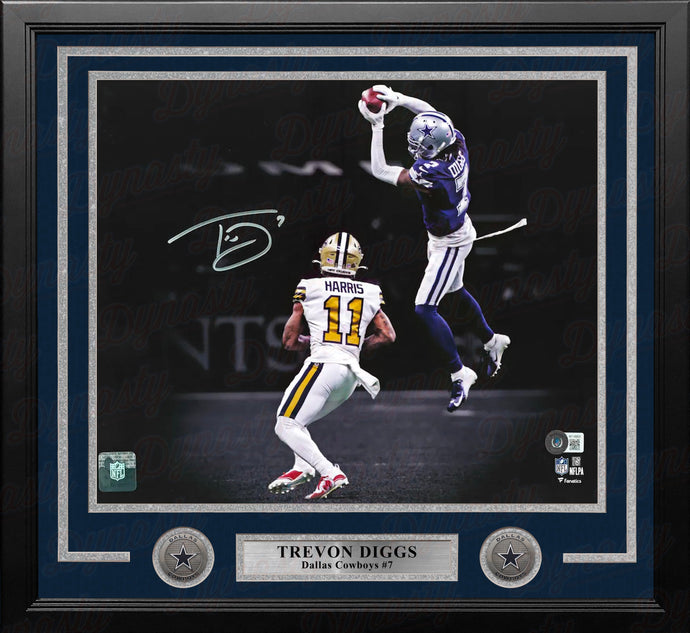 Trevon Diggs Dallas Cowboys Autographed Framed 16