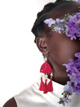 Load image into Gallery viewer, Triple Tassel Earrings