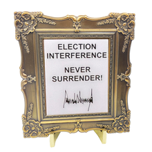 Load image into Gallery viewer, EL10-002 Large President Donald J. Trump Mugshot photo frame challenge coin MAGA No Surrender