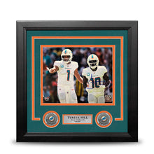 Load image into Gallery viewer, Tyreek Hill with Tua Miami Dolphins Autographed 8" x 10" Framed Football Photo