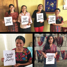 Load image into Gallery viewer, Turquoise Eye Necklace in Gold | Fair Trade Handmade in Guatemala