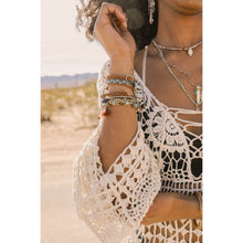 Load image into Gallery viewer, Turquoise Stackable Suede Bracelet | Mixed Beads &amp; Natural Stone Bohemian Style Fashion Jewelry