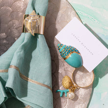 Load image into Gallery viewer, Sparkle shell napkin rings, set of two