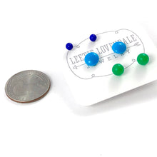 Load image into Gallery viewer, Turquoise Blue Green Tiny Stud Earrings Set