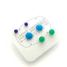 Load image into Gallery viewer, Turquoise Blue Green Tiny Stud Earrings Set