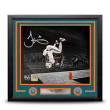 Load image into Gallery viewer, Tyreek Hill Backflip Action Miami Dolphins Autographed 16" x 20" Framed Football Photo