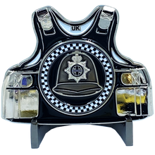 Load image into Gallery viewer, DL10-12 UK British Thin Blue Line England Great Britain London Police Challenge Coin hat British Bobby Helmet