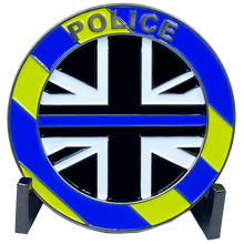 Load image into Gallery viewer, EE-006 UK British Thin Blue Line England Great Britain London Police Challenge Coin hat British Bobby Helmet