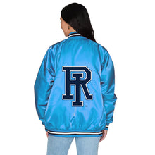 Load image into Gallery viewer, Rhode Island Rams Satin Letterman Bomber Jacket