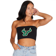 Load image into Gallery viewer, USF Black Bandeau Top