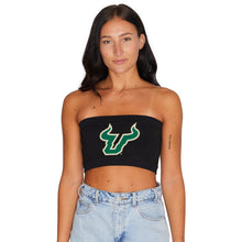 Load image into Gallery viewer, USF Black Bandeau Top