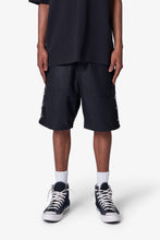 Load image into Gallery viewer, Ultra Baggy Leather Studded Shorts - Black