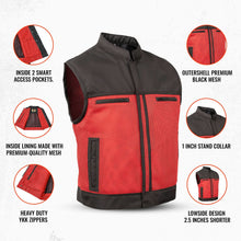 Load image into Gallery viewer, Blaze Lowcut Men's Motorcycle Mesh Vest