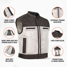 Load image into Gallery viewer, Blaze Lowcut Men's Motorcycle Mesh Vest