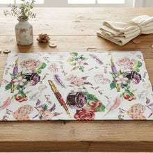 Load image into Gallery viewer, DaDa Bedding Set of 4-Pieces Sweet Love Notes Pink Floral Tapestry Dining Table Placemats 13” x 19”