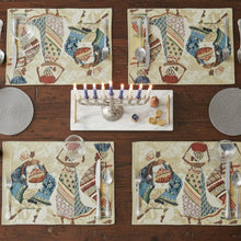 Load image into Gallery viewer, DaDa Bedding Set of 4-Pieces Dancing Women African Kwanzaa Tapestry Dining Table Placemats 13” x 19” (18117)