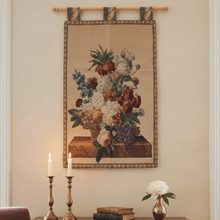 Load image into Gallery viewer, DaDa Bedding Spring Harvest Elegant Botanical Baroque Woven Tapestry Wall Hanging - 28" x 43"