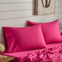 Load image into Gallery viewer, Tache Microfiber Rose Pink Bed Sheet Set (505-RP-BSS)