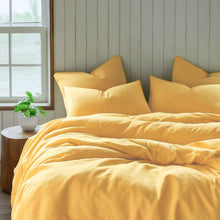 Load image into Gallery viewer, Tache Microfiber Sunny Yellow Bed Sheet Set (404-YS-BSS)