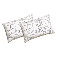 Load image into Gallery viewer, Tache Modern Abstract Leaf Line Art Foliage White Grey Black Gold Pillowcases (TJ3571)