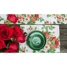 Load image into Gallery viewer, Tache Sweet Roses Vintage Ivory Woven Tapestry Placemat Set (17593PM)