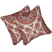 Load image into Gallery viewer, Tache Bohemian Desert Medallion Boteh Paisley Taupe Throw Pillow Covers / Euro Sham (TJ3502)