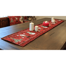 Load image into Gallery viewer, Tache Here Comes Santa Claus Vintage Holiday Woven Tapestry Table Runners (8577TR)
