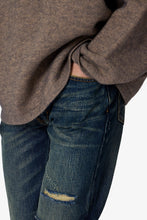 Load image into Gallery viewer, V726 Distressed Baggy Denim - Medium Blue